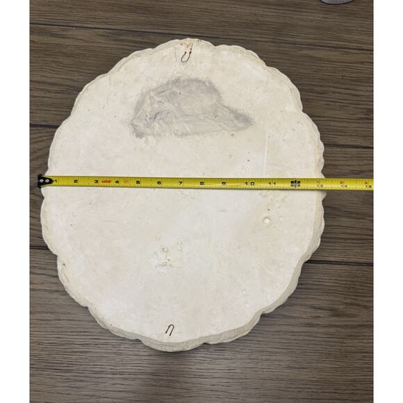 Vintage Chalkware bas-relief Female Cameo Face Wall Plaque Victorian Style 14.5” - Picture 9 of 9